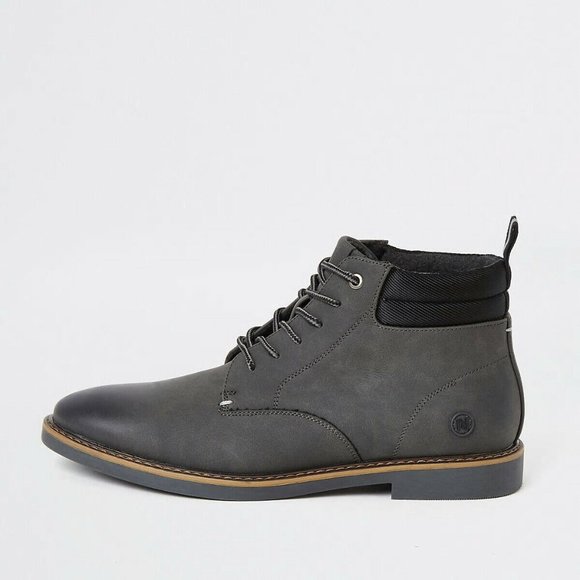 BRAND NEW RIVER ISLAND MEN USA SIZE 9 GRAY main image 4
